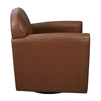 Madison Park Cedar Swivel Upholstered Armchair