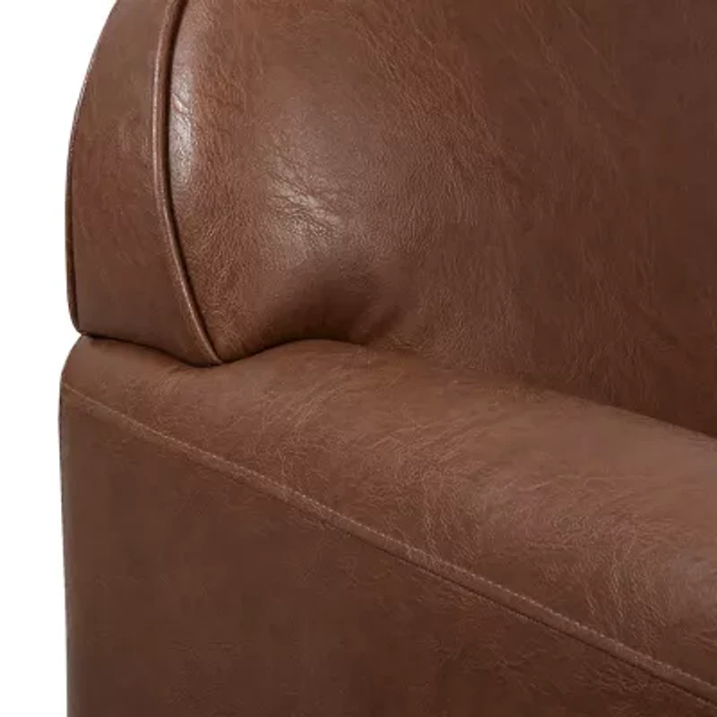 Madison Park Cedar Swivel Upholstered Armchair