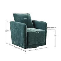 Madison Park Paloma Swivel Upholstered Armchair