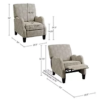 Madison Park Lerna Track-Arm Recliner