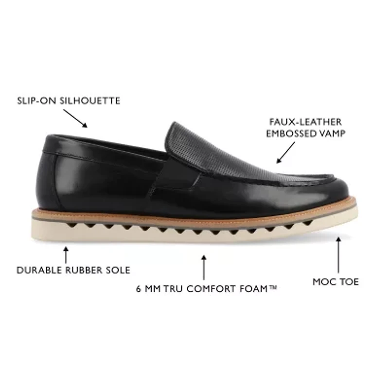 Vance Co Dallas Mens Moc Closed Toe Loafers