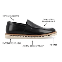 Vance Co Dallas Mens Moc Closed Toe Loafers