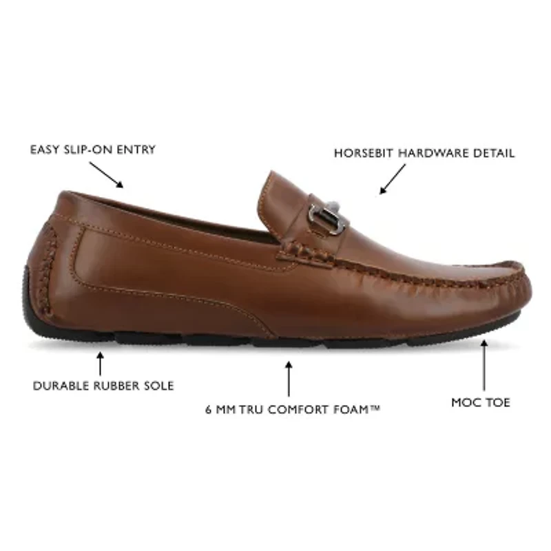 Vance Co Holden Mens Moc Closed Toe Loafers