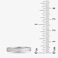 (F / Si2) Womens 1/2 CT. T.W. Lab Grown White Diamond 10K Gold Anniversary Band