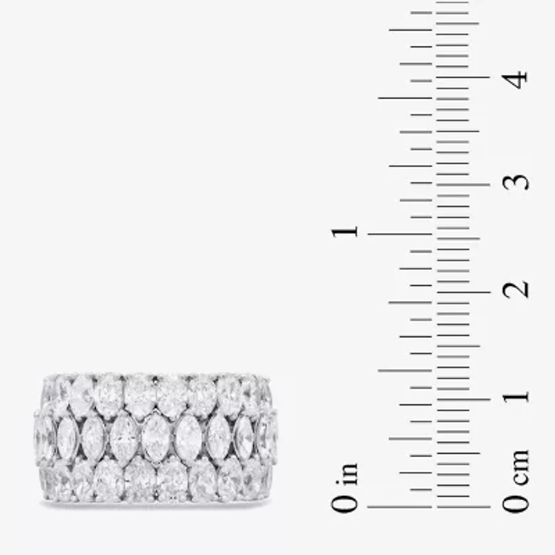 (G / Si2) Womens 4 CT. T.W. Lab Grown White Diamond 10K Gold Anniversary Band