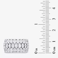 (G / Si2) Womens 4 CT. T.W. Lab Grown White Diamond 10K Gold Anniversary Band
