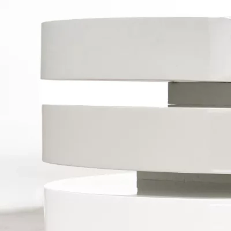 Oval Rotatable Coffee Table