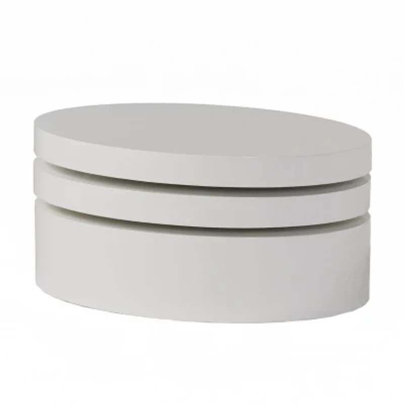 Oval Rotatable Coffee Table
