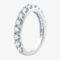 (G / Si1-Si2) Womens 1 1/2 CT. T.W. Lab Grown White Diamond 10K Gold Wedding Band