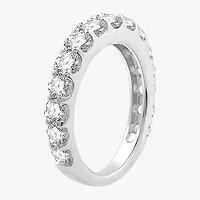 (G / Si1-Si2) Womens 2 CT. T.W. Lab Grown White Diamond 10K Gold Wedding Band