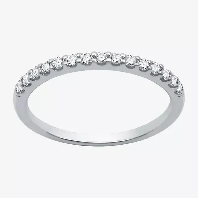 1/4 CT. T.W. Lab Grown White Diamond 10K Gold Wedding Band