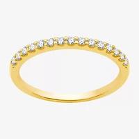 1/4 CT. T.W. Lab Grown White Diamond 10K Gold Wedding Band