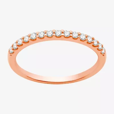 1/4 CT. T.W. Lab Grown White Diamond 10K Gold Wedding Band