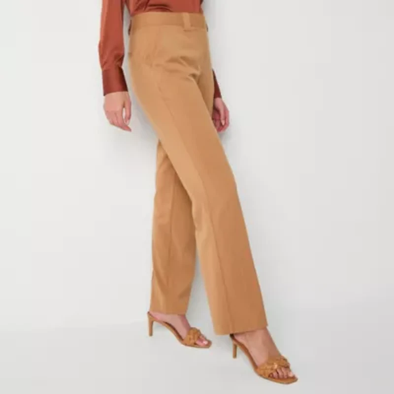 Worthington Womens Straight High Rise Trouser