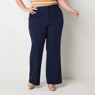 Worthington Plus Womens Modern Perfect Trouser