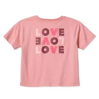 Okie Dokie Active Girls Round Neck Short Sleeve T-Shirt