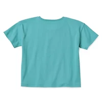 Okie Dokie Active Girls Round Neck Short Sleeve T-Shirt