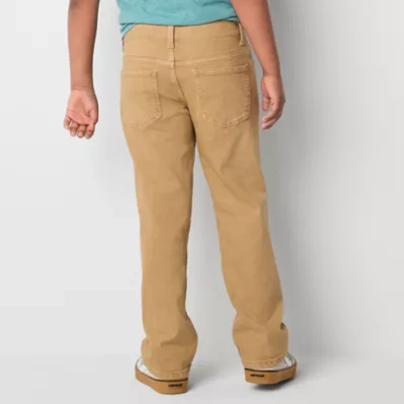 Thereabouts Little & Big Kid Boys Adjustable Waist Stretch Fabric Straight Leg Jean