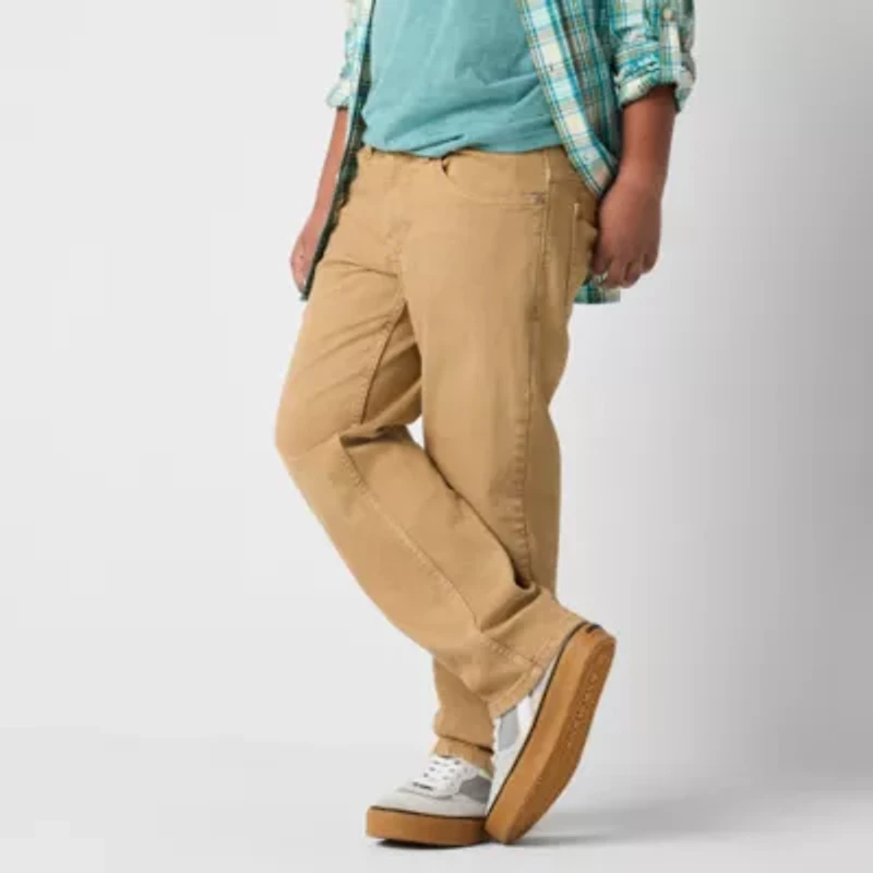 Thereabouts Little & Big Kid Boys Adjustable Waist Stretch Fabric Straight Leg Jean