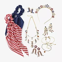 Mixit Womens Glass Drop Earrings