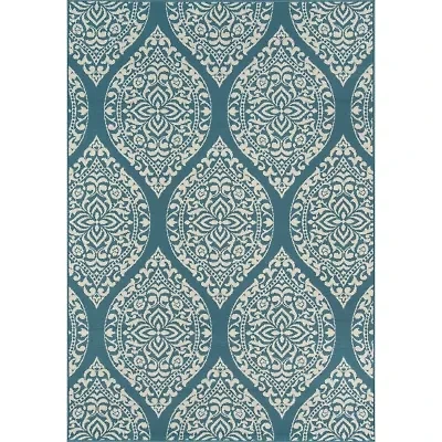 Momeni Baja 17 Damask Indoor Outdoor Rectangular Accent Rug