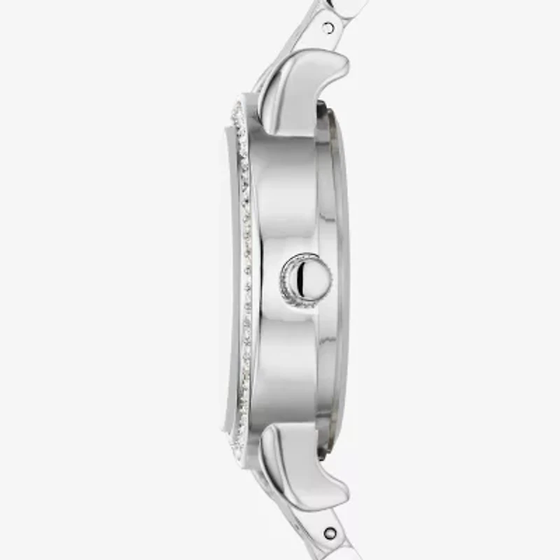 Ladies Sets Womens Crystal Accent Silver Tone 5-pc. Watch Boxed Set Fmdjset336