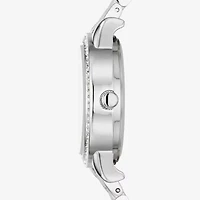 Ladies Sets Womens Crystal Accent Silver Tone 5-pc. Watch Boxed Set Fmdjset336