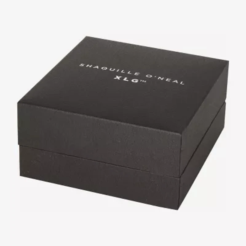 Shaquille O'Neal XLG Mens Black Cubic Zirconia Stainless Steel 2 Pair Earring Set