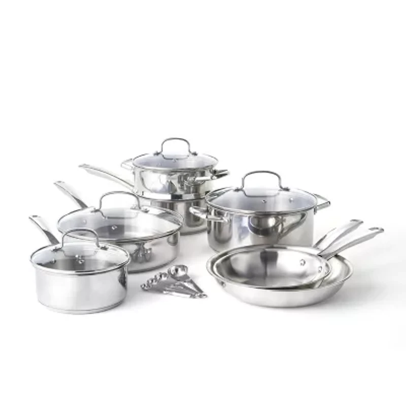 Cooks Stainless Steel 15-pc. Cookware Set