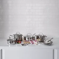 Cooks Stainless Steel 15-pc. Cookware Set
