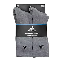 adidas Mens 6 Pair Crew Socks