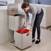 Joseph Joseph  Totem Max 60-Litre - Stone Waste And Recycling Bins Trash Can