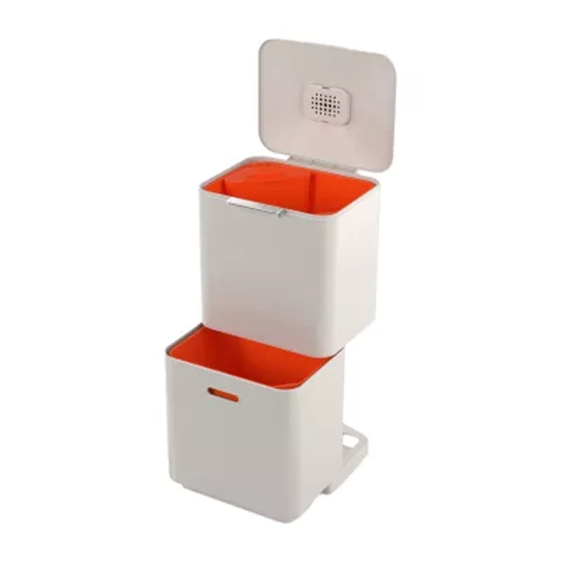 Joseph Joseph Totem Max 60-Litre - Stone Waste And Recycling Bins Trash Can