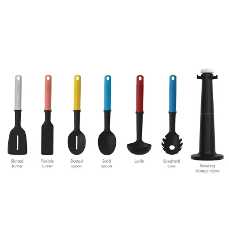 Joseph Joseph  Elevate Carousel (2022) - Multicolour 7-pc. Kitchen Utensil Set