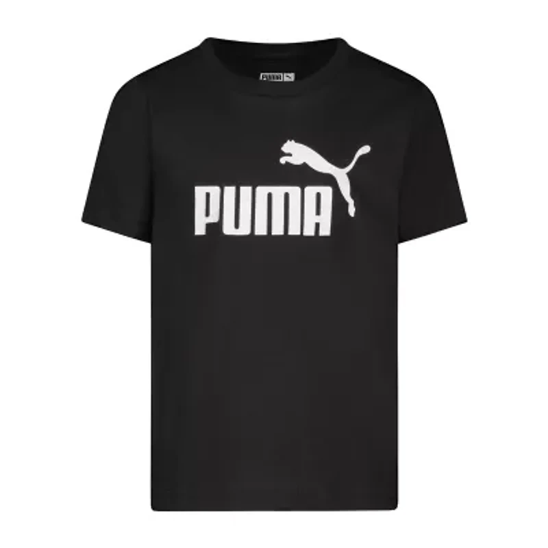 PUMA Big Kid Boys Crew Neck Short Sleeve Classic Fit Graphic T-Shirt