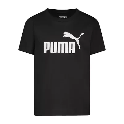 PUMA Big Kid Boys Crew Neck Short Sleeve Classic Fit Graphic T-Shirt