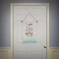 National Tree Co. Happy Easter With Eggs Banner Wall Sign