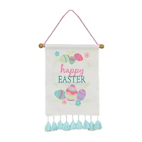 National Tree Co. Happy Easter With Eggs Banner Wall Sign