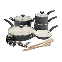 Martha Stewart Ceramic Non-Stick 19-pc. Cookware Set