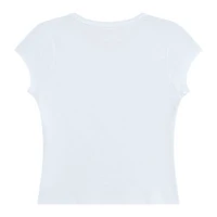 by&by girl Big Kid Girls Round Neck Short Sleeve T-Shirt