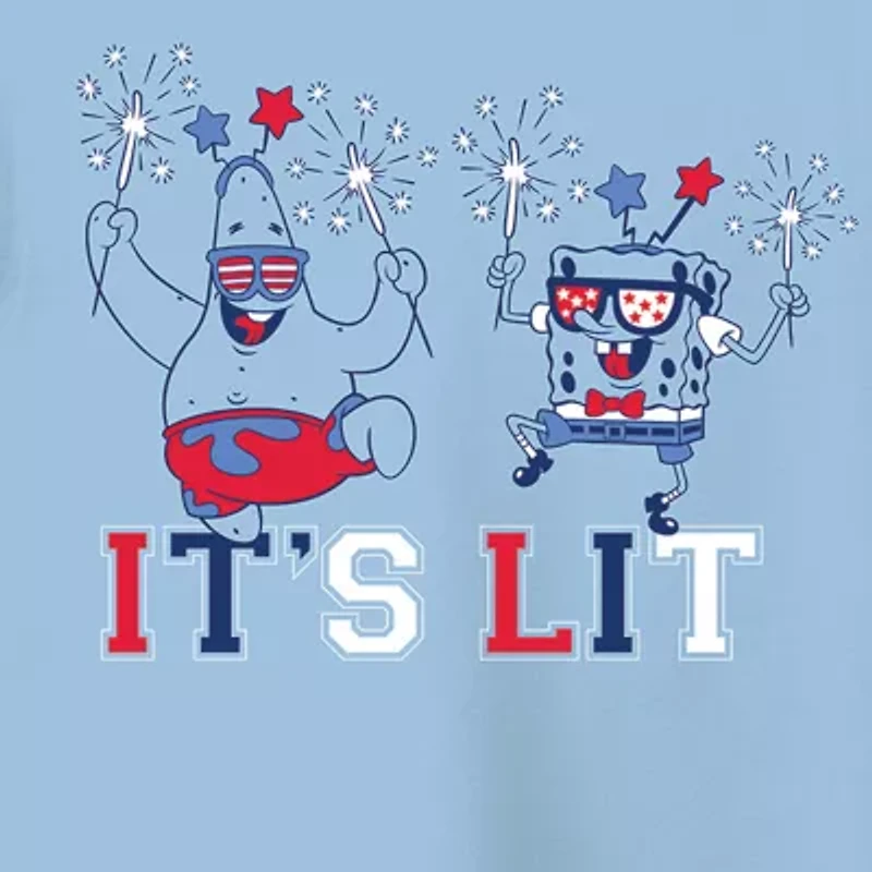 Little & Big Kid Boys Crew Neck Sleeveless Spongebob Tank Top