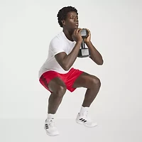 adidas Essential 3 Stripe Mens 7" Workout Shorts