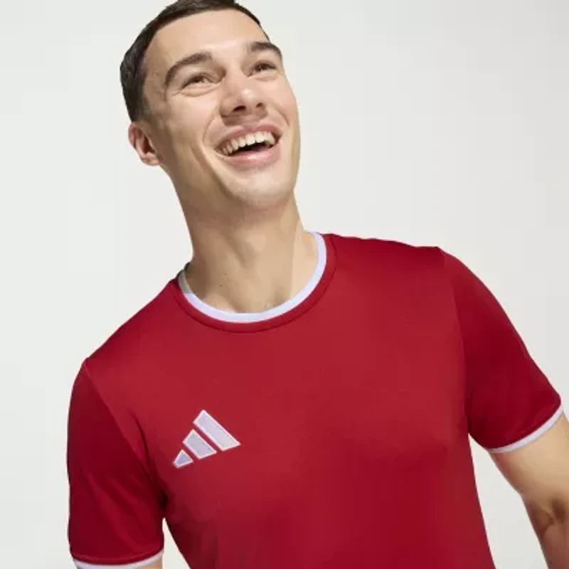 adidas Mens Crew Neck Short Sleeve Active T-Shirt