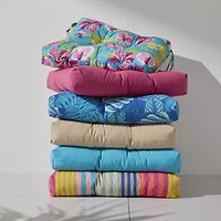 Outdoor Oasis Multistripe Print Patio Seat Cushion