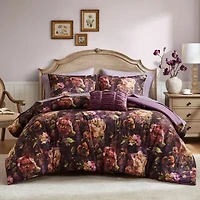 Madison Park Rosalina Velvet 4-pc. Midweight Easy Care Comforter Set