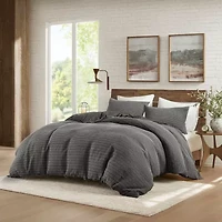 Woolrich Lyon Waffle Washed 3-pc. Easy Care Duvet Cover Set