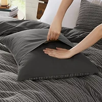 Woolrich Lyon Waffle Washed 3-pc. Easy Care Duvet Cover Set