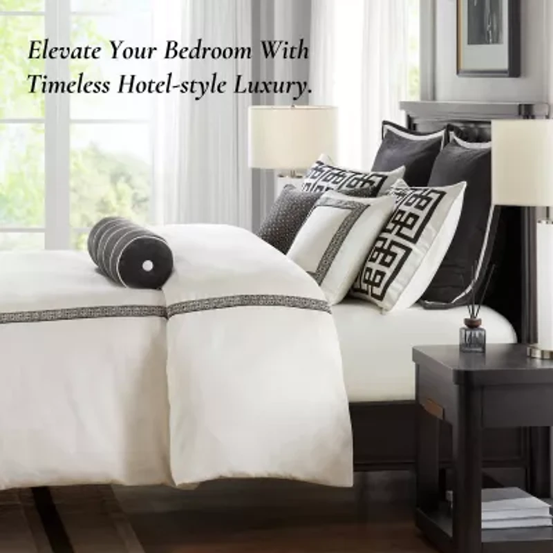 Madison Park Signature Jarvis Embroidery 8-pc Oversized Comforter Set