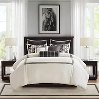 Madison Park Signature Jarvis Embroidery 8-pc Oversized Comforter Set