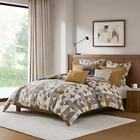 Madison Park Signature Cirque Jacquard Oversized Midweight Down Alternative Comforter Set